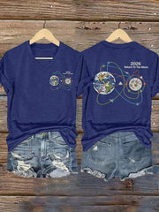 Women's 2026 Rocket Moon Launch Mission V-Neck Tee
