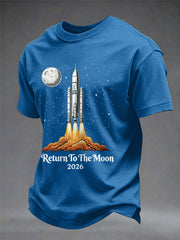 Men's Return To The Moon 2026 Casual Tee