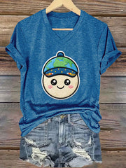 Women's Artemis II 2026 Print Casual V-Neck Tee