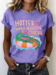 Women's Funny Crocodile T-Shirt