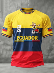 Men's ECUADOR 2026 Football short sleeve t-shirt