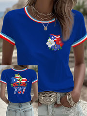 Women's Puerto Rico Printed short-sleeved T-shirt