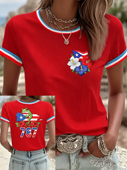 Women's Puerto Rico Printed short-sleeved T-shirt