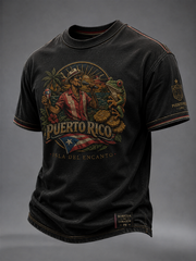 Men's Puerto Rico Printed short sleeves t-shirt