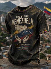 Men's Pray For Venezuela Print T-shirt