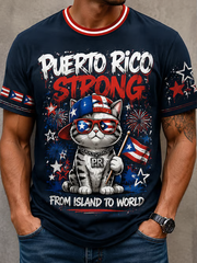 Men's Puerto Rico Printed short sleeves t-shirt