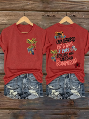 Women's Puerto Rico Printed Iron On Short Sleeve T-Shirt