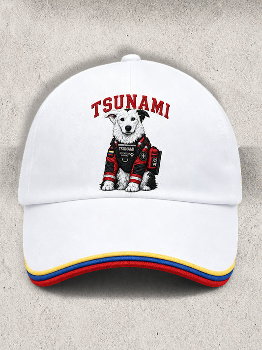 Unisex Venezuela Hero Dog Tsunami Patriotic Dog Lover Print Cap