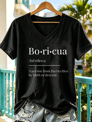Women's Puerto Rico Printed short-sleeved T-shirt
