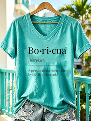 Women's Puerto Rico Printed short-sleeved T-shirt