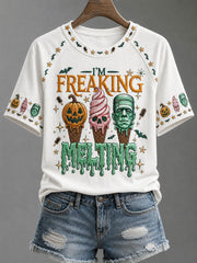 Women's Summerween Print Casual T-Shirt