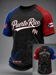 Men's Puerto Rico Printed short sleeve t-shirt