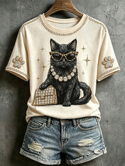 Women's Black Cat T-shirts