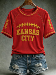 Women's Football Gameday Gift For Football Fans Short Sleeve T-shirt