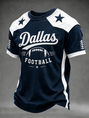 Men's Football Gameday Gift For Football Fans Casual Tee