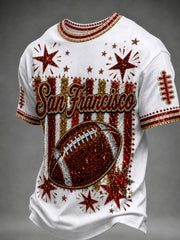 Men's Football Gameday Gift For Football Fans Short Sleeve T-shirt