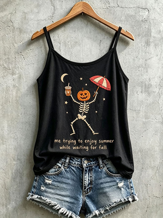 Women's Gothic Skull Tank Top