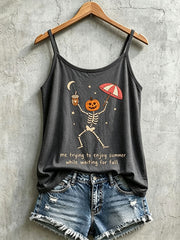 Women's Gothic Skull Tank Top