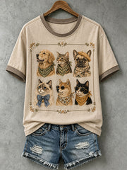 Women's Lovely Animal Pattern T-Shirt