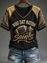 Women's V-neck off-shoulder short-sleeved T-shirt