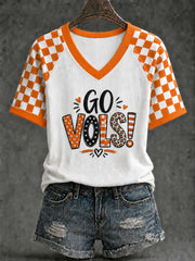 Women's Game Day Football Printed Casual T-Shirt