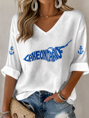 Women's Lake Ontario Printed Casual T-Shirt
