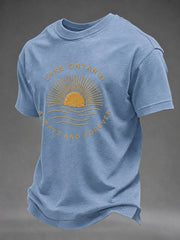 Men's Lake Ontario Printed Casual T-Shirt