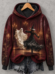 Women's Halloween Witch Printed Regular Sweatshirt
