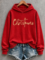 Women'S Christmas Cross Art Print Sweatshirt