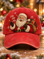 Unisex Christmas Santa Claus Print Hat