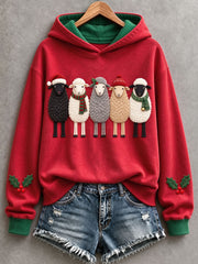 Women's Christmas Sheep Hoodie