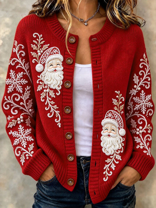 Women's Santa Claus cardigan