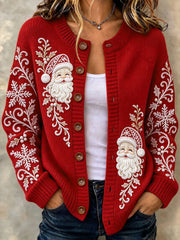 Women's Santa Claus cardigan