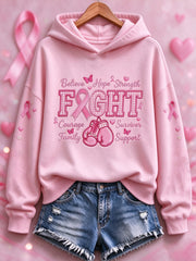 Women's Breast Cancer Print Sweatshirt