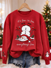 Women's Fun Christmas printed Regular Sweatshirt