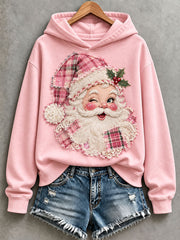 Women's Pink Santa Hoodie