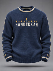 Men's Happy Hanakkah Printed Sweater