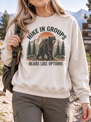 Women's Hiking Lover Printed Regular Sweatshirt