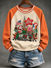 Women's Thanksgiving Day Parade Print Casual Sweatshirt