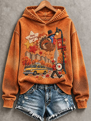 Women's Thanksgiving Day Parade Print Casual Sweatshirt