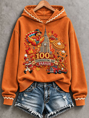 Women's Thanksgiving Day Parade Print Casual Sweatshirt