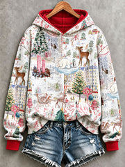 Women's Christmas-print hoodies