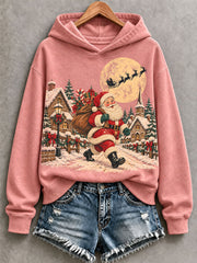 Women's Vintage Santa Hoodie