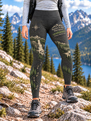 Women's Wilderness Trail Print Hike Lovers Leggings
