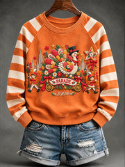 Women's Thanksgiving Parade Print Casual Sweatshirt