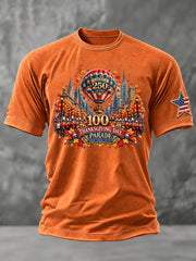 Men's Thanksgiving Day Parade Print Casual T-shirt