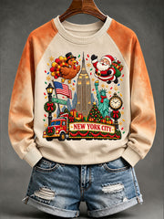 Women's Thanksgiving Day Parade Print Casual Sweatshirt