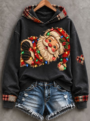 Women's Fun Santa Claus Print Regular Sweatshirt