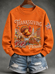 Women’s Thanksgiving Day Parade Commemorative Graphic Casual Sweatshirt