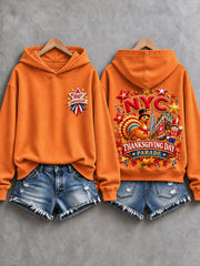 Women’s Thanksgiving Parade Commemorative Print Casual Sweatshirt